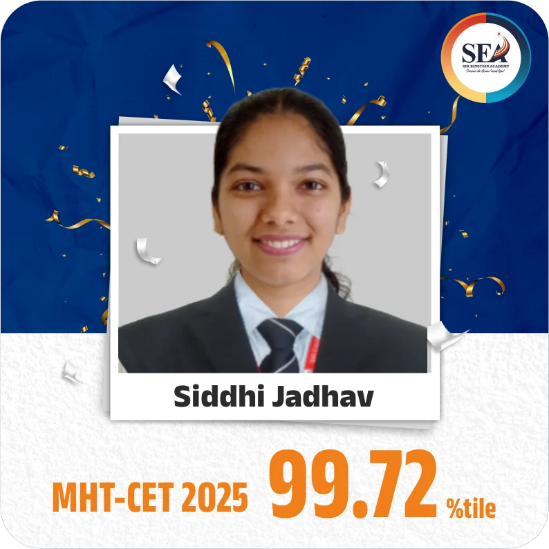 Siddhi Jadhav - MHT-CET 2025 - 99.72 %tile