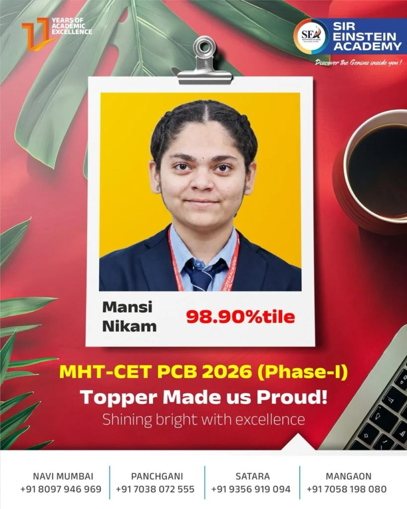 Nikam Mansi Rahul - MHT-CET 2026 - 98.9